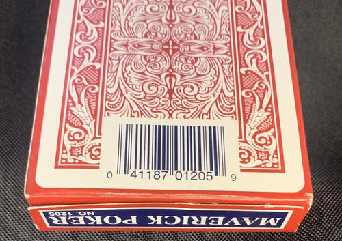 Maverick Playing Cards - Poker Size Standard Face RED - Picture 5 of 7
