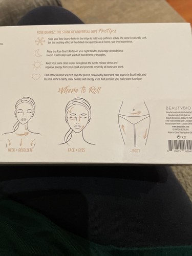 BEAUTY BIO Rose Quartz Stone Face+Eye+Body Roller NEW - Picture 6 of 6