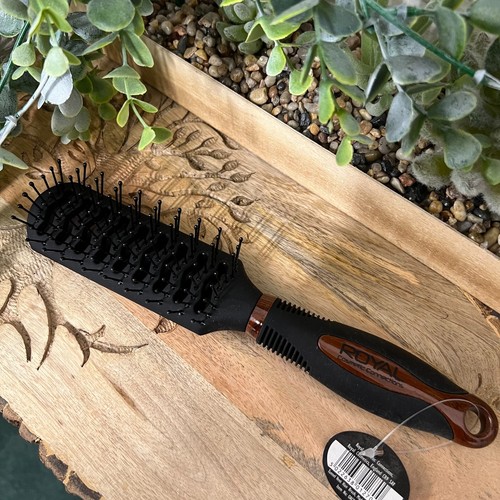 Royal Cosmetic Connections sortiert schwarz mit Holzdesign Haarentlüftungsbürste - Bild 4 von 5