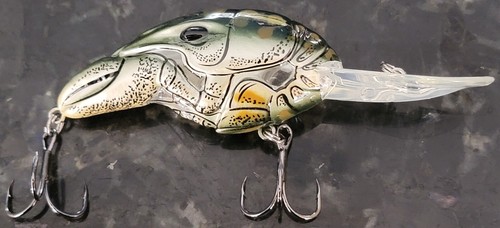 RARE Live Target Crankbait (CDD65D351) Crawdad Deep Dive - Green Beige - Picture 3 of 3