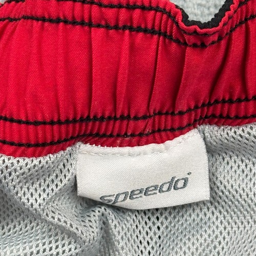 Speedo Shorts Mens XL Gray Floral Print Swim Boardshorts Trunks Lined Drawstring - Picture 6 of 11