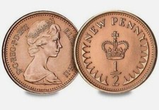 old money coins sieze writings and color like on the picture