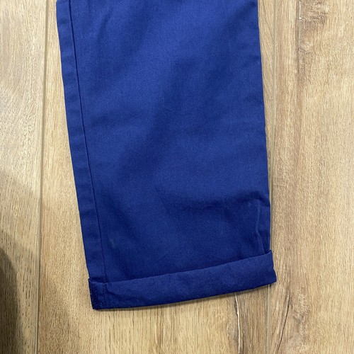 NWT 🌟BODEN🌟 BOYS ELASTIC DRAWSTRING WAIST COTTON CHINO CARGO PANTS NAVY SZ 12 - Picture 6 of 8