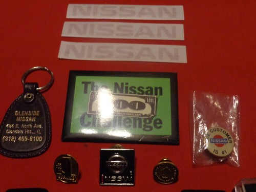 VINTAGE 12 PIECE NISSAN MOTORS ADVERTISING & EMPLOYEE AWARDS- NEVER USED # 501 - Picture 4 of 4