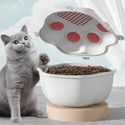 Pet Food Bin Storage Container With Scoop Cat Dog Animal Feed Box Moisture Proof eBay