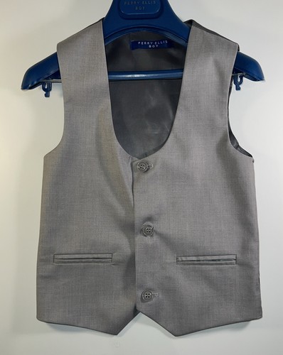 Perry Ellis Boys Suit Solid Light Grey PB363-05 Style Size 5 WORN ONCE - Picture 17 of 20