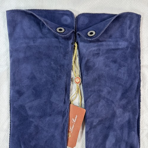 NWT Loro Piana Jacqueline Theatre Cashmere / Silk Blend Sapphire Gloves, Size XL - Picture 11 of 19