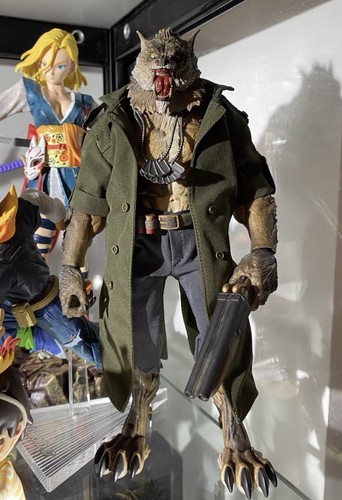 1/12 Custom Wired Army Green Trench Coat+Pants for Maestro Union Werewolf Figure - Picture 7 of 7