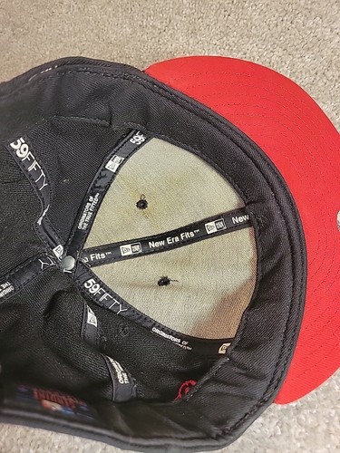 Mens NY Yankees New ERA 59Fifty Hat SZ 7 1/2 Black Red State Outline Fitted Cap - Picture 14 of 17