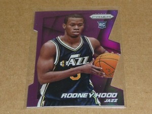 2014/15 Panini Prizm RODNEY HOOD PURPLE PRIZM DIE CUT JAZZ /139 S9718