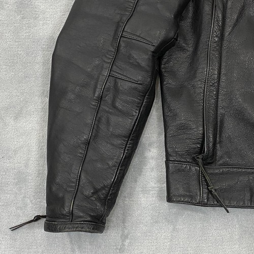 Vintage Harley-Davidson Café Racer MOTORCYCLE JACKET Size XL Embroidered Leather - Picture 5 of 14
