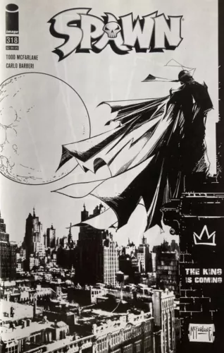 SPAWN #318 - Cvr D - 1:5 B&W McFarlane Variant - NM
