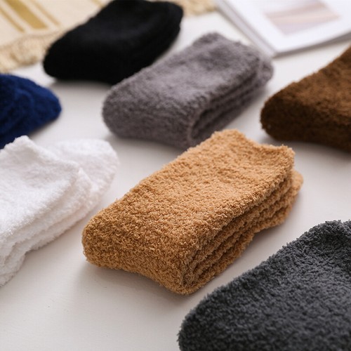 Calcetines de cama para hombre Calcetín de salón Grueso Cálido Invierno Acogedor Pies Cepillado Térmico Polar EE. UU. - Imagen 9 de 20