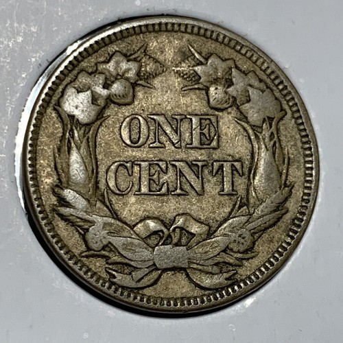 1857 1C RARE Obv Die Clash Flying Eagle Cent In Extremely Fine Condition - Picture 10 of 11