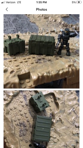 Halo COD Grey Connex, Utility Cases & Oil Barrels Mega Bloks Construx Compatible - Picture 9 of 10