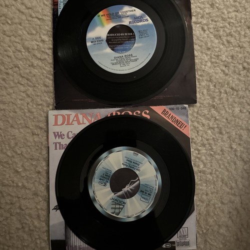 Diana Ross If We Hold On Together Lot 7" Vinyl 1988 MCA we could never - Picture 4 of 4
