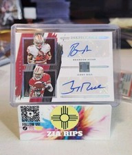 2021 BRANDON AIYUK JERRY RICE IMPECCABLE HOLO SILVER DUAL AUTO /25 #ID-SF 49ERS