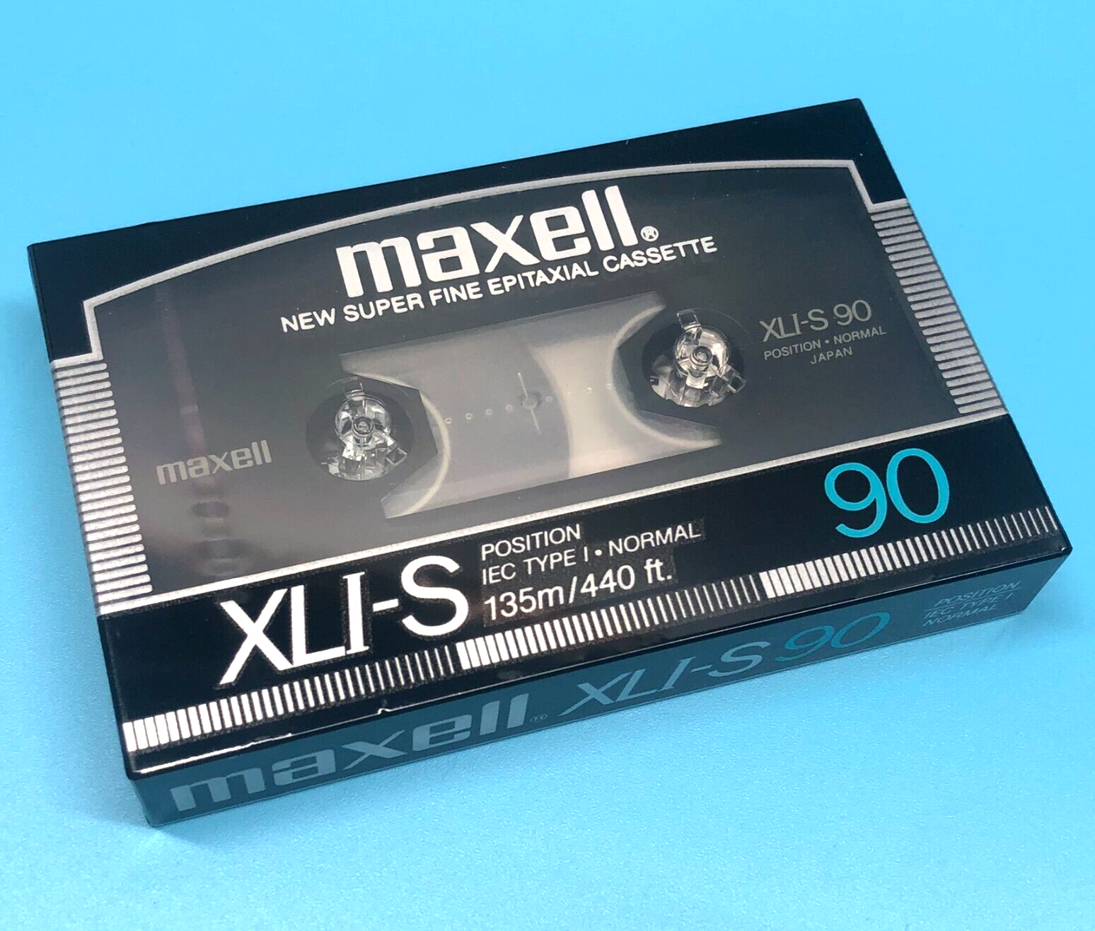 NEW Maxell XLI-S 90 Minute Type I Normal Super Fine Epitaxial Cassette Tape