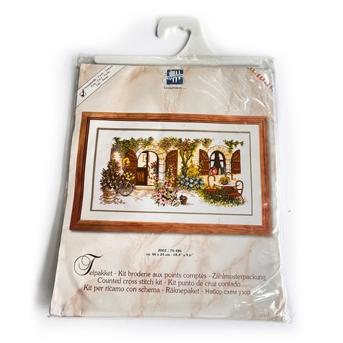 Vervaco Summer Courtyard #2002/70.486 Counted Cross Stitch Kit NEW Sealed - Picture 4 of 4