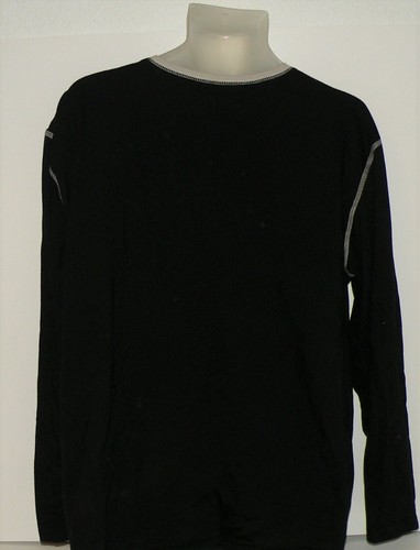 American Airlines Pajamas TOP / L XL / Mens / Black with grey trim stitching - Picture 3 of 3