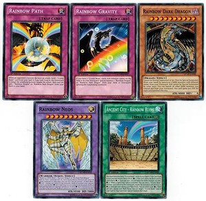 Elemental Hero Neos Yugioh Rainbow Neos Polymerisation Set Rainbow