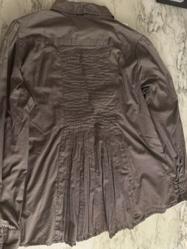Calvin Klein Signature Damen 68% Baumwolle Bluse Shirt Gr. M. Farbe Braun - Bild 2 von 10