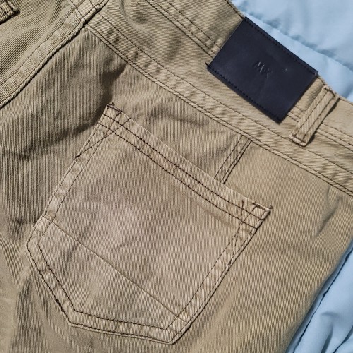 M-X Original American Denim Tattered Khaki Colored Jean Shorts Men's 40... - Picture 5 of 6