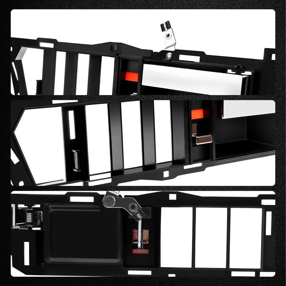 Manija de puerta delantera interior negra lado izquierdo del conductor para GMC C6000 7000 1990-1996 Foto 4 de 4