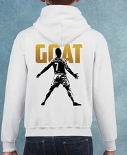 Ronaldo kids hoodie tshirt cristiano ronaldo cr7 goat - kids & adult sizes