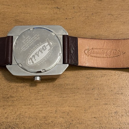 Fossil Men's Stainless Steel Watch Leather Strap 5 ATM Water Resistant JR-8012 - Picture 6 of 9