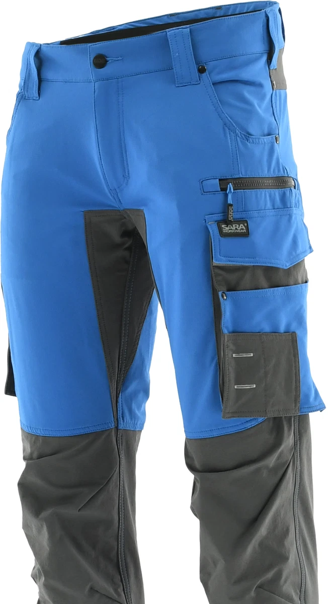Pantalones de trabajo profesionales elásticos en 4 vías pantalones de cintura ropa de trabajo pantalones flexibles talla 46-64