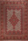Living Room Turkish Floral Ivory 10x13 ft Area Rug Soft Pile Carpet