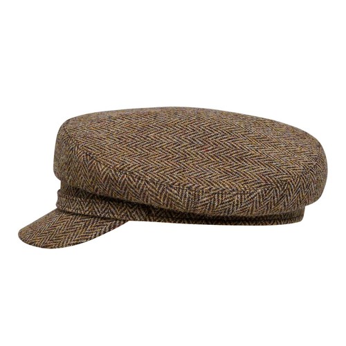 Sterkowski PIREUS HARRIS TWEED Fischermütze Bretonishe Schirmmütze Schiebermütze - Picture 6 of 10