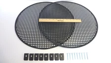 (2) Two 18" Metal Mesh Speaker Grill w/ Mesh Speaker Clamps & Screws 
