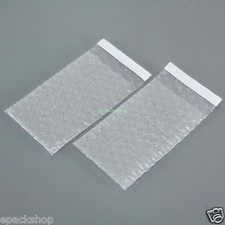 10 PCS to 500 PCS Bubble Bags 3" x 3.5"_80 x 90+20mm Clear Self Sealing Packing