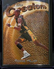 1997-98 Topps Finest Rare Embossed Diecut #318 Theme CR37 Reggie Miller