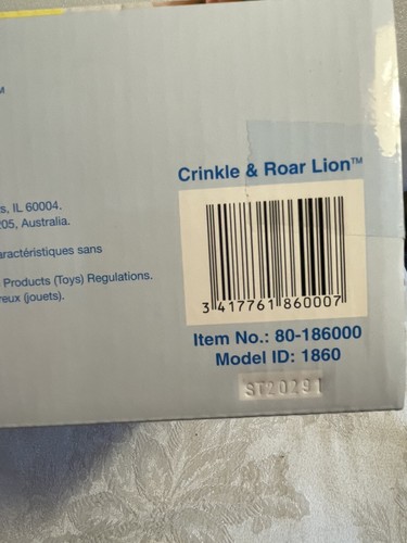 2016 Vetech Baby Explore & Learn Development Stimulation Colors Crinkle Lion NEW - Picture 8 of 9