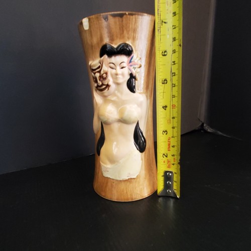 Vintage HAWAII KAI Polynesian Lady MASK OTAGIRI TIKI Mug RARE - Picture 18 of 20