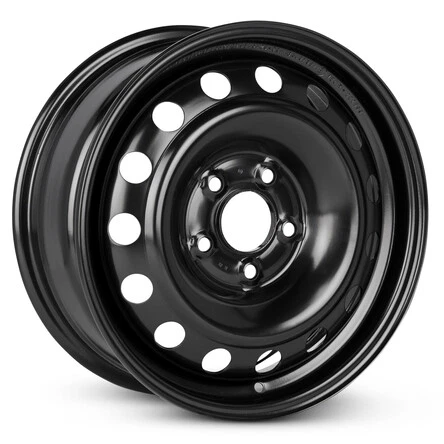 New Wheel For 2008-2011 Mitsubishi Lancer 16 Inch Black Steel Rim - Picture 2 of 9
