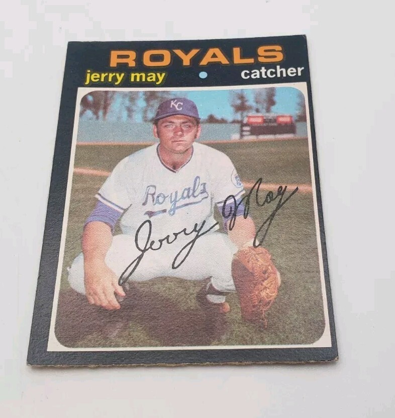 1971 OPC O-PEE-CHEE #719 Jerry May  Royals VG/EX HIGH NUMBER SHORT PRINT WOW SP