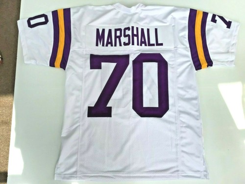 UNSIGNIERTES INDIVIDUELL GENÄHTES Jim Marshall weißes Trikot - M, L, XL, 2XL - Bild 1 von 2