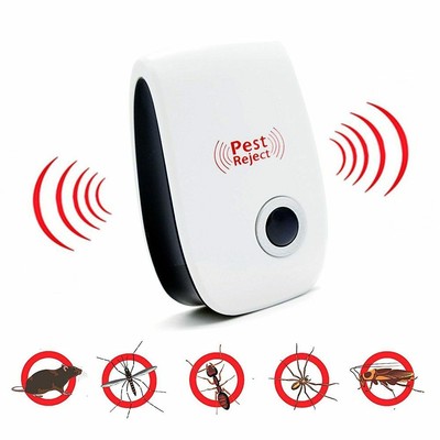 Ultrasonic Pest Repeller Mosquito Cockroach Reject Killer Insect Bug Mice T8K6