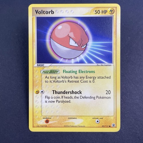 Voltorb 85/112 Near Mint Fire Red & Leaf Green Pokemon Card TCG 2004 - Picture 1 of 2