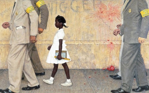 The Problem We All Live With : Norman Rockwell : Archival Art Print 17x22 - Picture 2 of 2