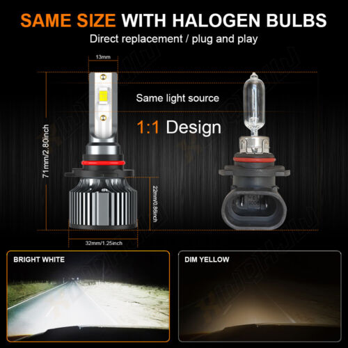 For Ram 1500 2013 2014 2015 w/Projector LED Bulbs Combo Headlights Fog Light 6x - Foto 11 di 24