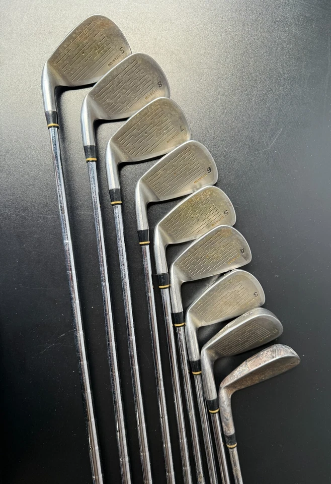JUEGO DE HIERROS TOP FLITE TOUR TI 3-9 SW PW S-300 Acero Derecha Foto 3 de 4