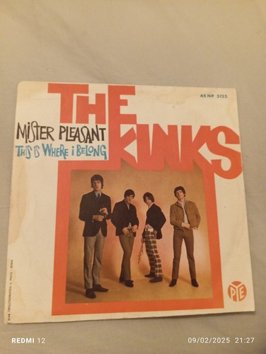 The Kinks Mr.Pleasant/This Is where i belong Pye 7"+PS Italy VG+/EX+ - Foto 2 di 4