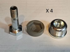 Generic Commercial Wire Shelving Leveling Feet w/ Caps for Chrome Shelf (4-Pack)