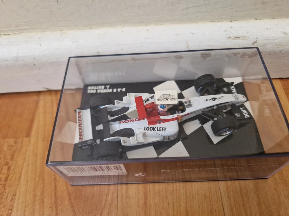 MINICHAMPS 1/43 BAR Honda 006 Jenson Button Pressofuso F1 Auto - Immagine 3 di 3