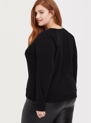 Sudadera Torrid Solo en Casa Feliz Navidad Ya Animal Sucio Nueva Sin Etiquetas Nueva 2X - Imagen 3 de 4